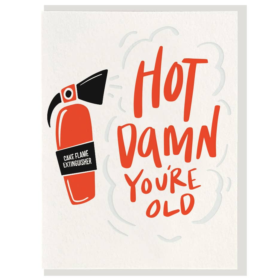 Hot Damn - Letterpress Card