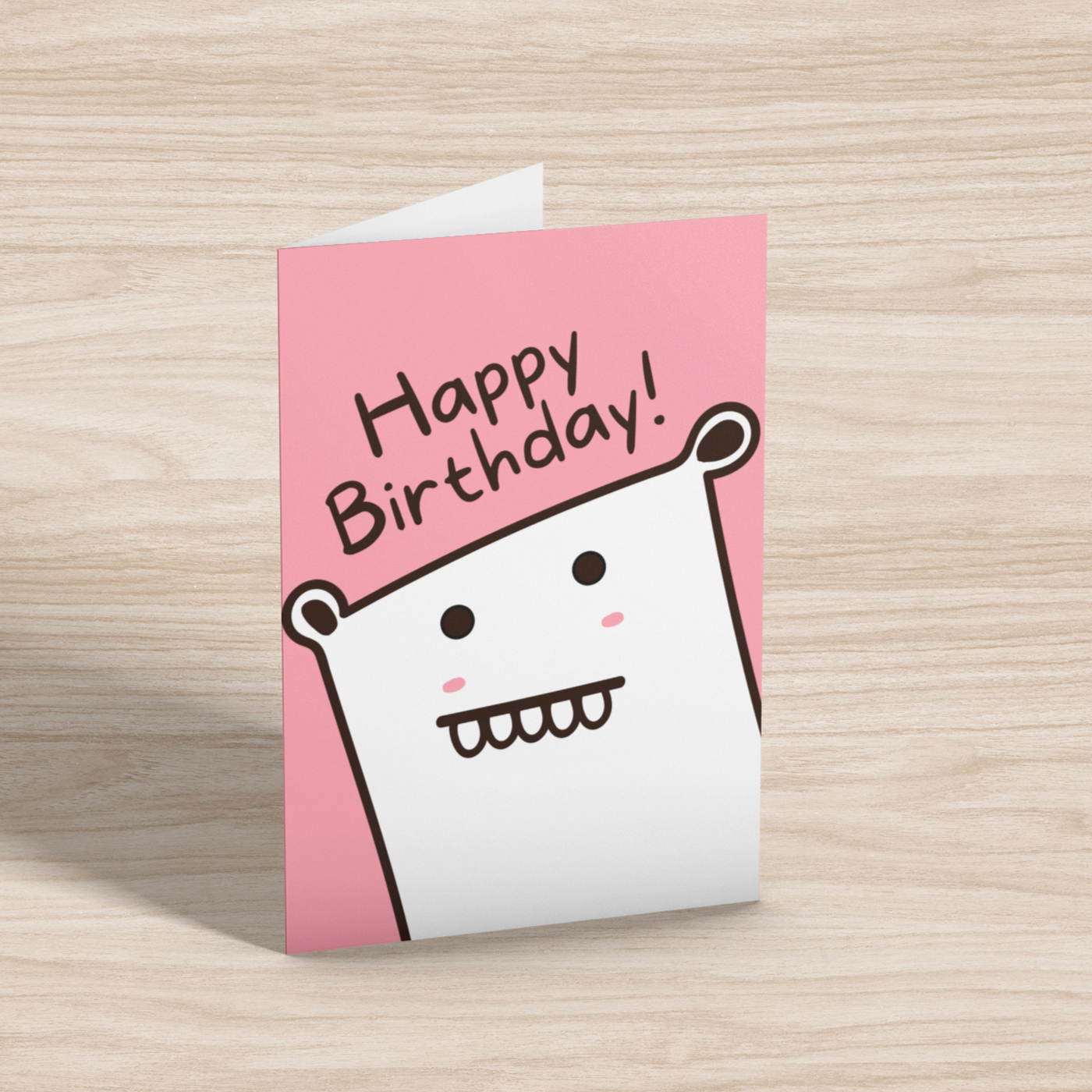 Happy Birthday Funny Monster Greeting Card