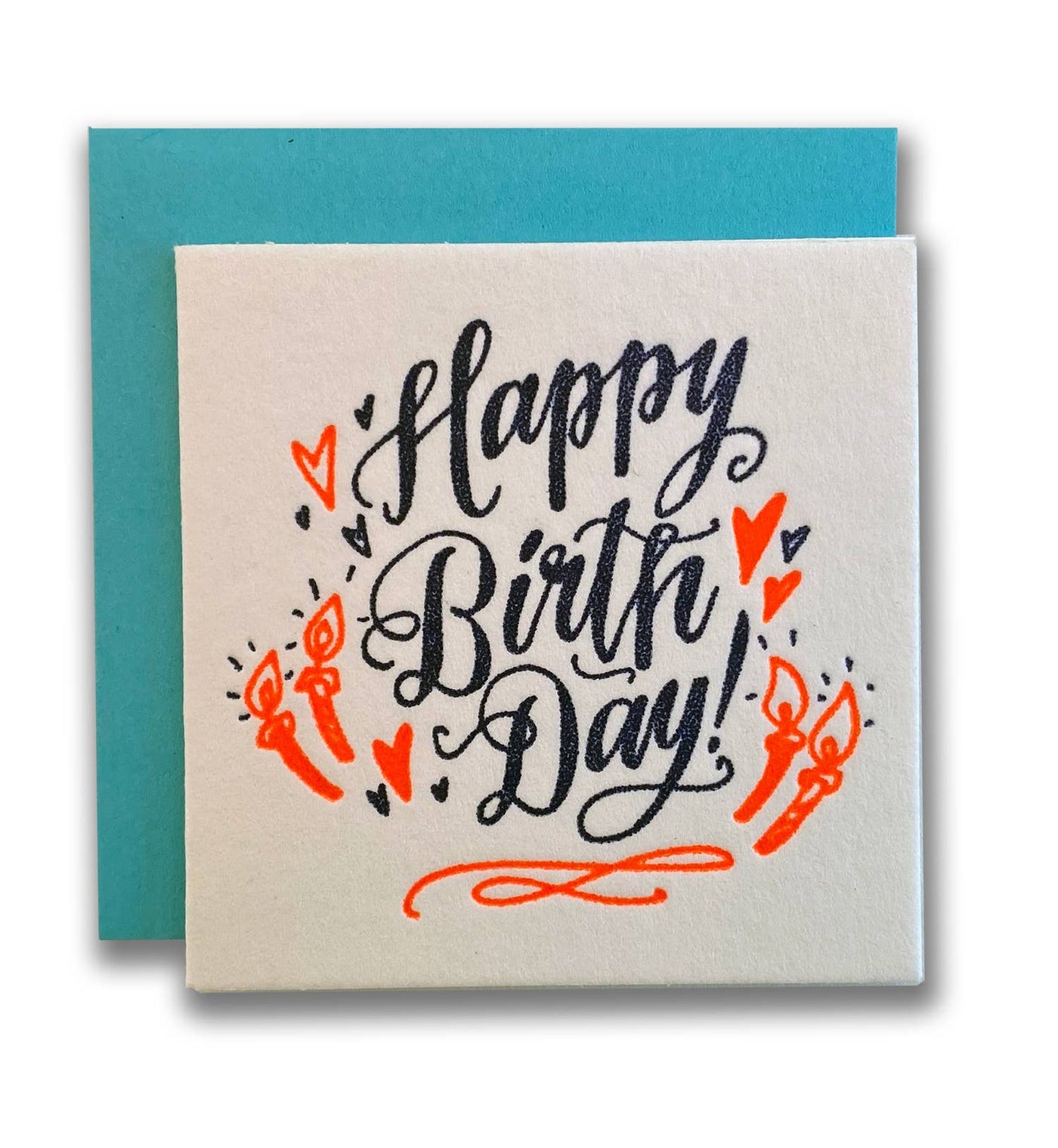 Ladyfingers Letterpress - Happy Birth Day Candle Tiny Card