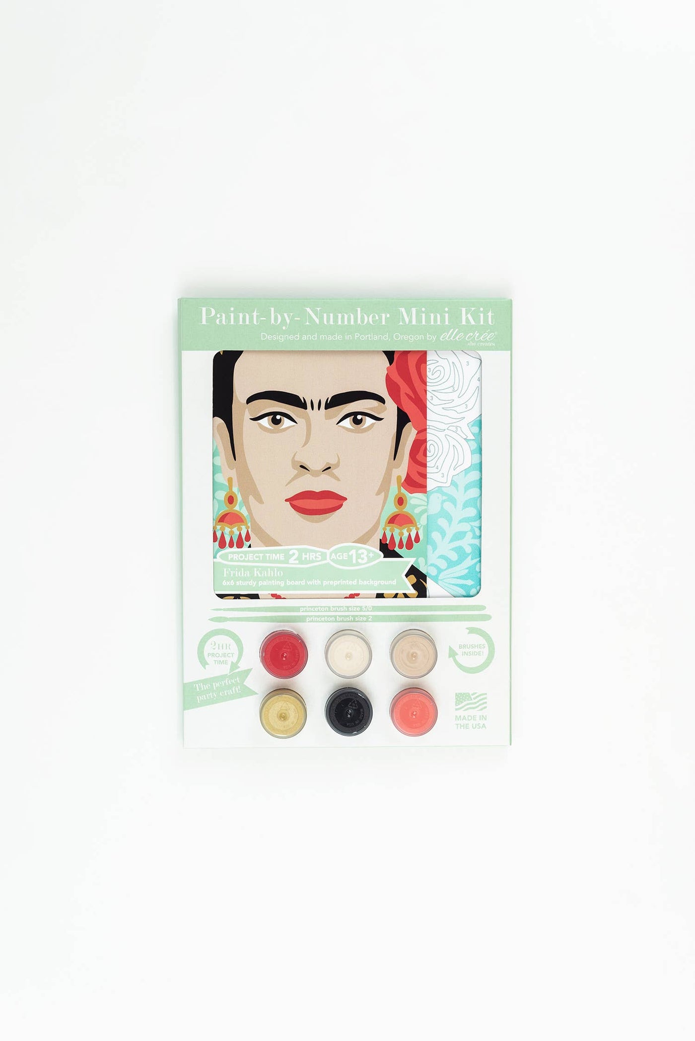 Frida Kahlo MINI Paint-by-Number Kit