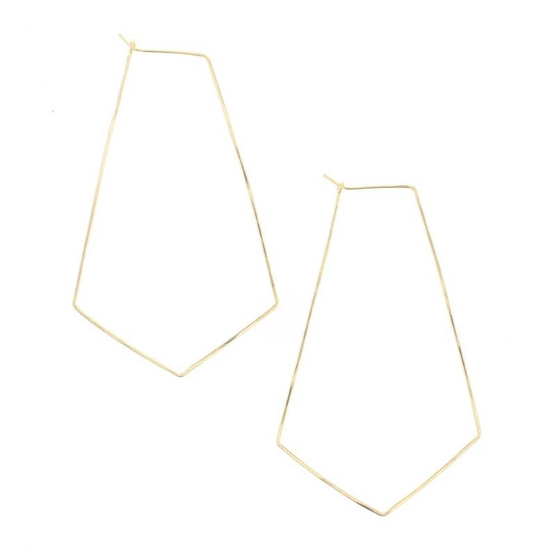 Lotus Jewelry Studio - Kite Hoop Earrings