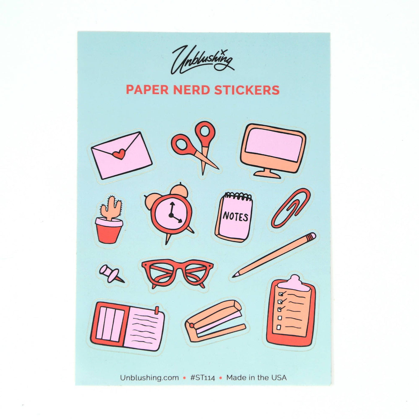 Paper Nerd Sticker Sheet